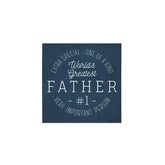 World's Greatest Father Square Silkscreen Wall Art